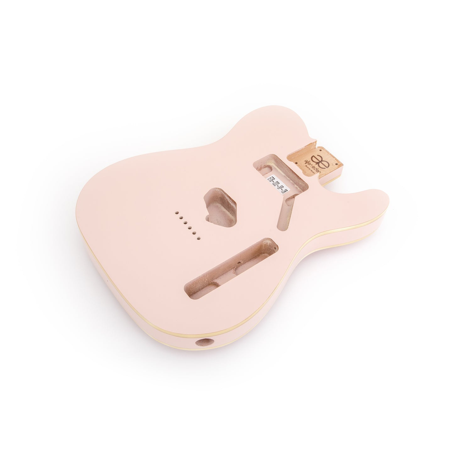 AE Guitars® T-Style Alder Replacement Guitar Body Shell Pink with Binding