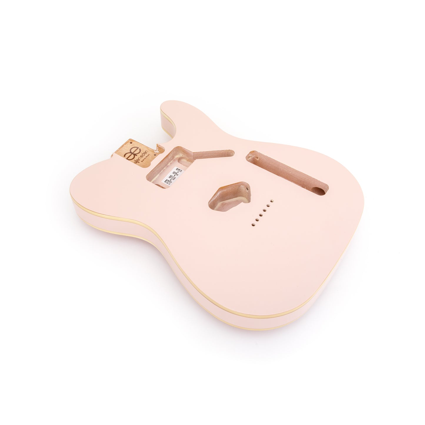 AE Guitars® T-Style Alder Replacement Guitar Body Shell Pink with Binding