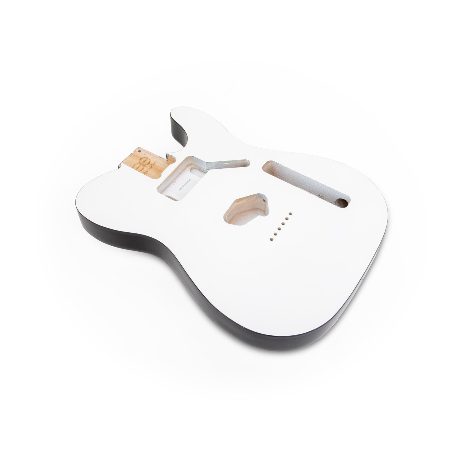 AE Guitars® T-Style Paulownia Guitar Body White and Black Sides