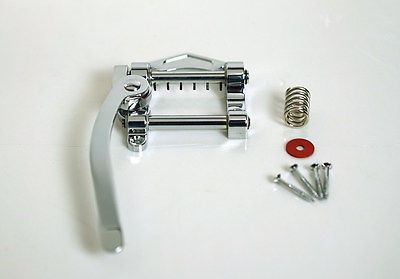 Chrome Vibrato Tremolo Bridge for Archtop Hollow Semi-Hollow Jazz Guitar TB20