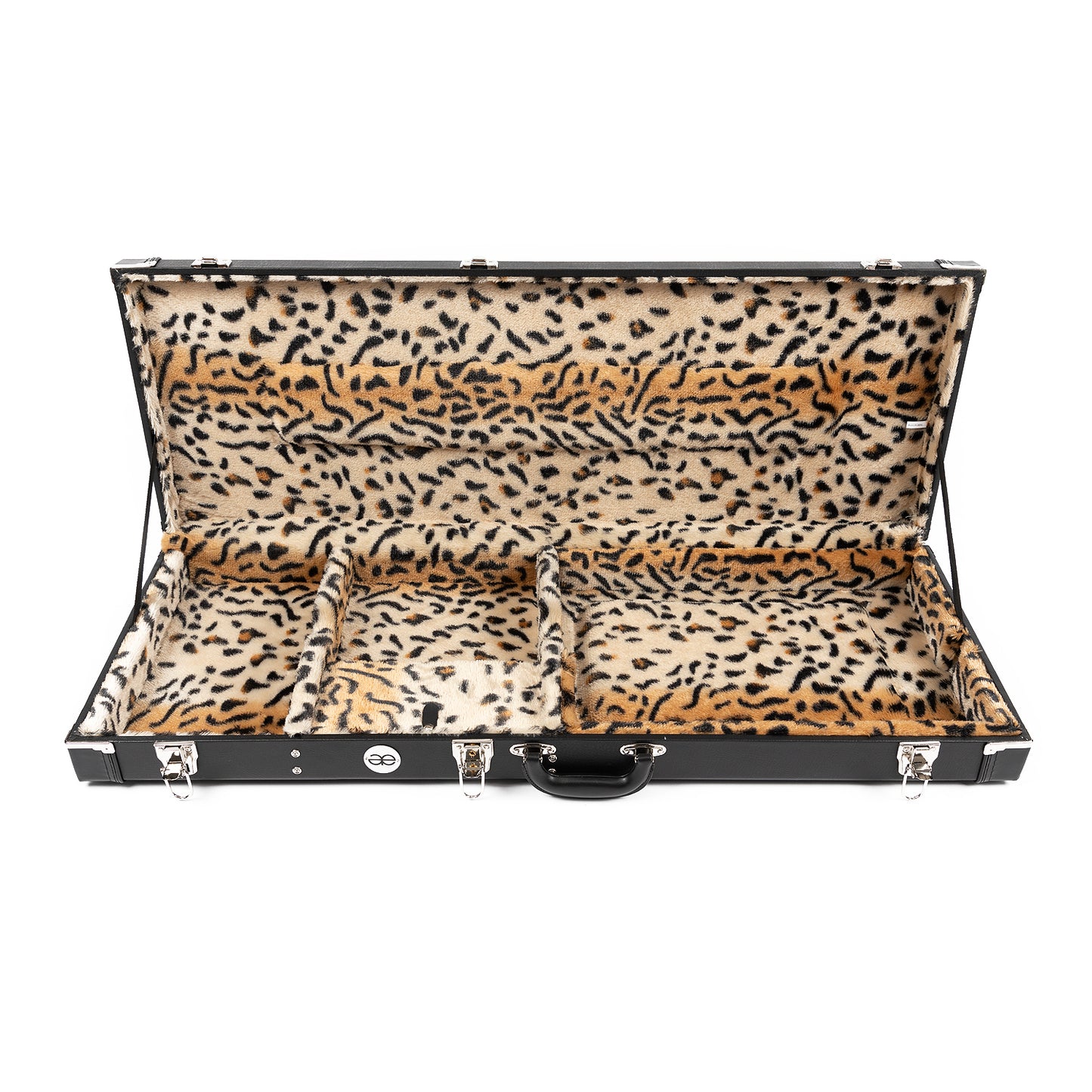 Allen Eden Black / Leopard Hard Shell Guitar Case for Strat / Tele Styles