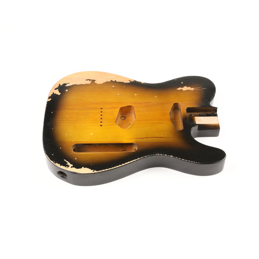 AE Guitars® T-Style Alder Replacement Guitar Body Relic Nitro Top Sunburst