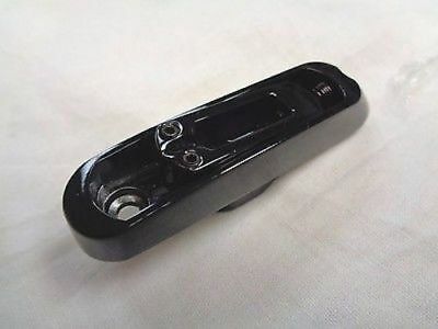 Black Adjustable Modern Bass Guitar Bridge Tailpiece