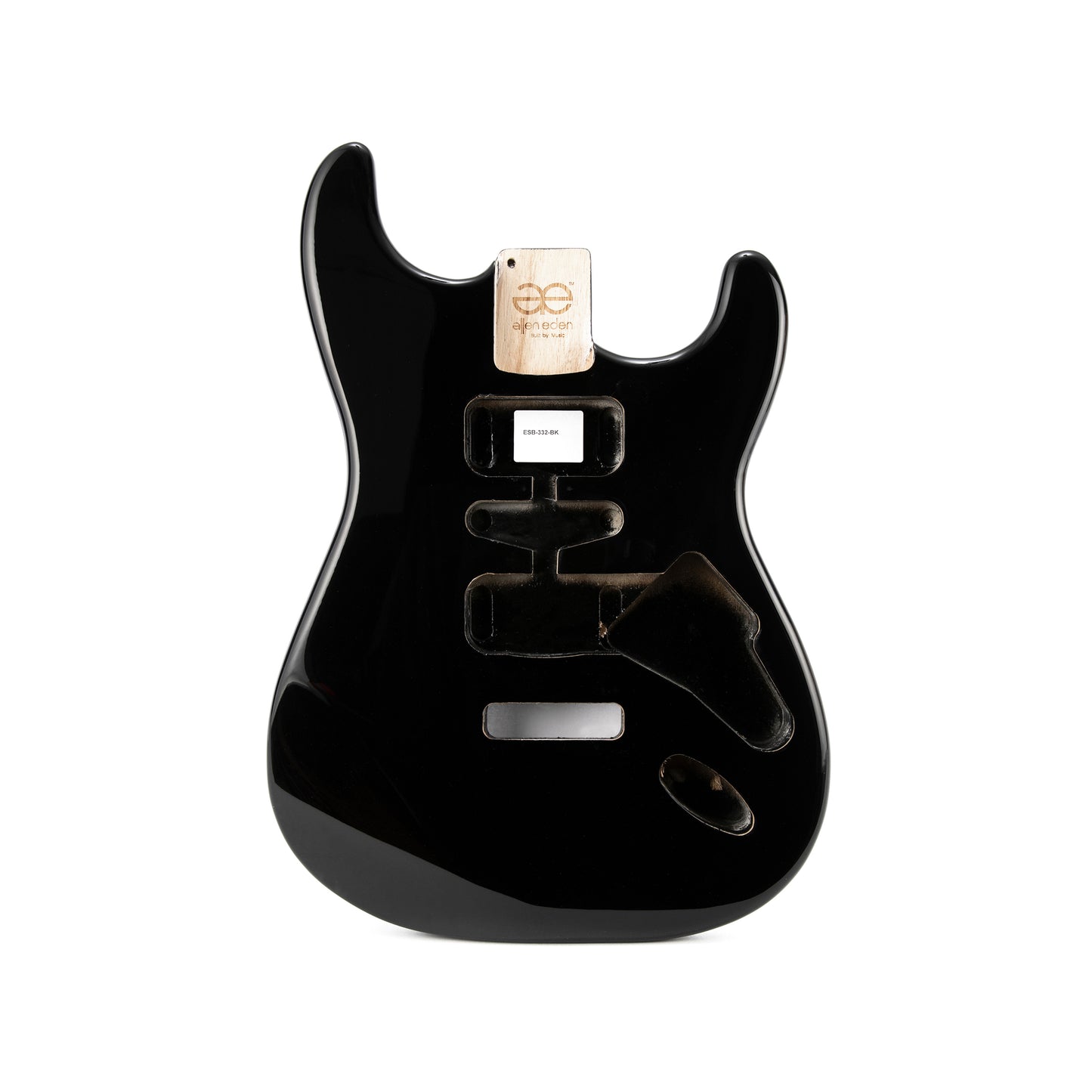 AE Guitars® S-Style Paulownia Replacement Guitar Body Black