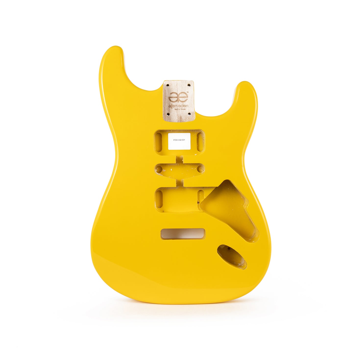 AE Guitars® S-Style Paulownia Replacement Guitar Body Graffiti Yellow